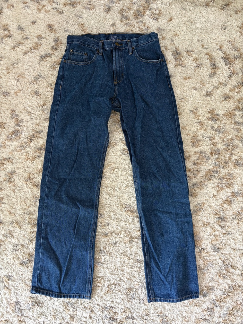 Rural King Men's Straight-Leg Jeans in Dark Blue Denim